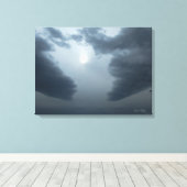 Toile "La lumière brille dans l'obscurité" (Insitu (Plancher de Bois))