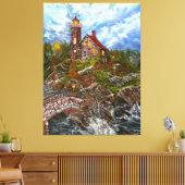 Toile "La lumière de la porte bleue" (Insitu(Salon))