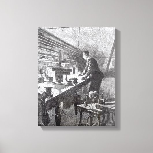 Toile La lumière électrique (Recto)