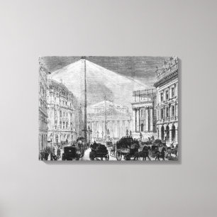 Toile La lumière électrique au manoir
