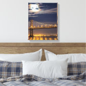 Toile La lune ce soir au-dessus du Bay Bridge (Insitu(Chambre))