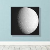 Toile La lune de Saturne Dione 2 (Insitu (Plancher de Bois))