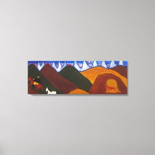 Toile La Lune et la Puma dire adieu à (Recto)