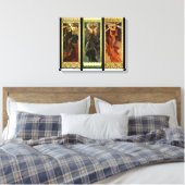 Toile La lune et les étoiles by Alphonse Mucha (Insitu(Chambre))
