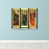 Toile La lune et les étoiles by Alphonse Mucha (Insitu (Plancher de Bois))