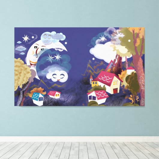 Toile La Lune rêvée (Insitu (Plancher de Bois))