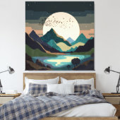 Toile La Lune Sur Le Lac (Insitu(Chambre))