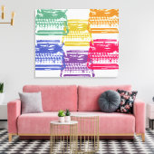 Toile la machine à écrire - multicolore (Insitu(Salon))