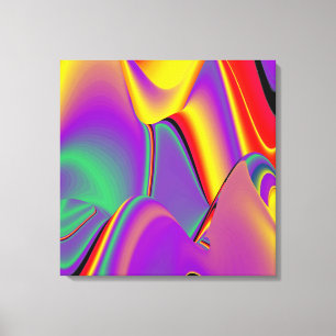 Toile La magie des couleurs Abstrait Rainbowart 3D