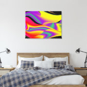 Toile La magie des couleurs Abstrait Rainbowart 3D (Insitu(Chambre))