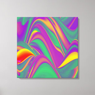 Toile La magie des couleurs Abstrait Rainbowart 3D