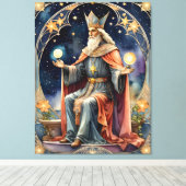 Toile la magie du tarot hierophant (Insitu (Plancher de Bois))