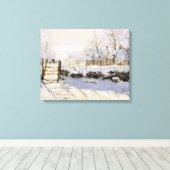 Toile La Magpie de Monet (Insitu (Plancher de Bois))