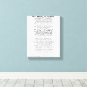 TOILE LA MAIN DANS LE POÈME SCOLAIRE (Insitu (Plancher de Bois))