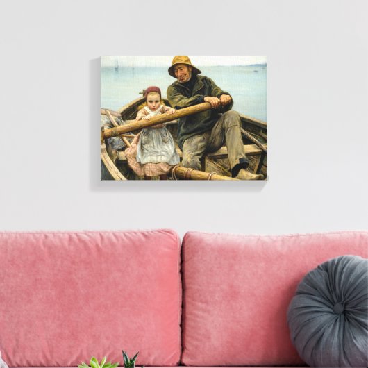 Toile La Main d'assistance, 1881 par Emile Renouf (Insitu(Salon))