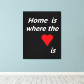 Toile La Maison Est Là Où Le Coeur Est (Insitu (Plancher de Bois))