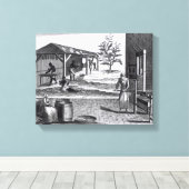 Toile La manufacture de tabac dans différentes branches (Insitu (Plancher de Bois))