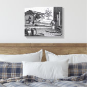 Toile La manufacture de tabac dans différentes branches (Insitu(Chambre))