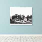 Toile La marche de Miles Standish (Insitu (Plancher de Bois))