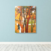 Toile La marche en chute de Feuilles par Vincent van Gog (Insitu (Plancher de Bois))