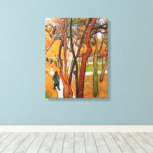 Toile La marche en chute de Feuilles par Vincent van Gog (Insitu (Plancher de Bois))