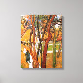 Toile La marche en chute de Feuilles par Vincent van Gog (Recto)