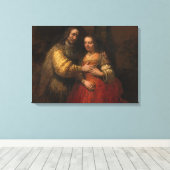 Toile La mariée juive (par Rembrandt) (Insitu (Plancher de Bois))