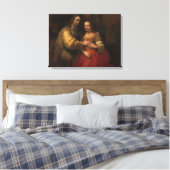 Toile La mariée juive (par Rembrandt) (Insitu(Chambre))