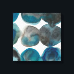 Toile La Mer - Cercles<br><div class="desc">La Mer III par Chariklia Zarris. Motif qui présente des cercles d'aquarelle bleu-ish.</div>