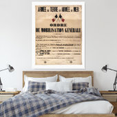 Toile La mobilisation en France le 1er août 1914 (Insitu(Chambre))