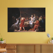 Toile La mort de Socrate par Jacques Louis David (Insitu(Salon))