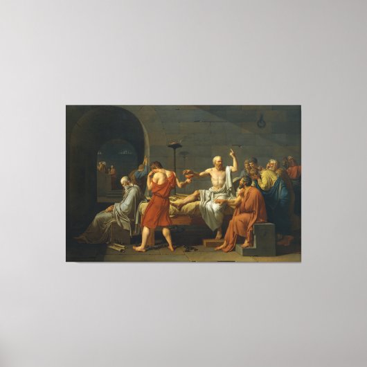 Toile La mort de Socrate par Jacques-Louis David 1787 (Recto)