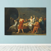 Toile La mort de Socrate par Jacques-Louis David 1787 (Insitu (Plancher de Bois))