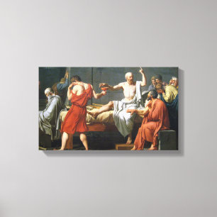Toile La mort de Socrates par J.L. David - sur le ~ de