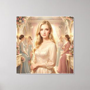 Toile La Muse Dorée de l'Art Nouveau