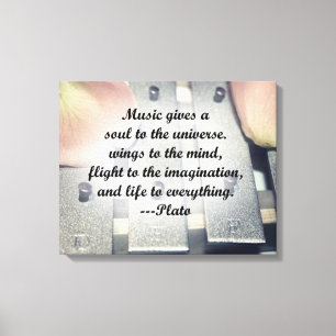 Toile La musique donne la conception de rose de cloches