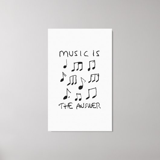 Toile La musique est mon Thérapie Dessin Poster (Recto)