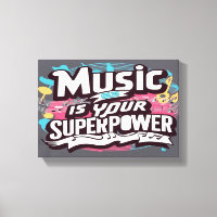 La musique est votre superpuissance large