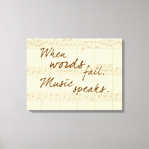 Toile La musique parle