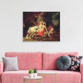 Toile La naissance de Marie, c.1753 (huile sur toile) (Insitu(Salon))