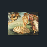 Toile La naissance de Vénus<br><div class="desc">La naissance de Vénus par Sandro Botticelli La naissance de Vénus est un tableau de 1486 de Sandro Botticelli. Botticelli a été chargé de peindre l'oeuvre de la famille Médicis de Florence. Il représente la déesse Vénus, ayant émergé de la mer comme une femme pleinement cultivée, arrivant à la mer-côte....</div>