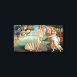Toile La naissance de Vénus par Sandro Botticelli<br><div class="desc">La naissance de Vénus (vers 1482-1486) par Sandro Botticelli (1444-1510) est une peinture mythologique vintage de l'époque de la Renaissance. La déesse Vénus est apparue de la mer comme une femme adulte et se tient à l'intérieur d'un grand coquillage sur le bord de mer.</div>