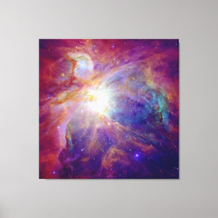 Toile La NASA rose de Fuschia de nébuleuse d'Orion