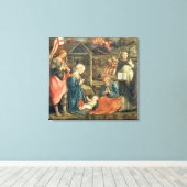 Toile La Nativité avec SS. Michael et Dominic, 1470 (t (Insitu (Plancher de Bois))