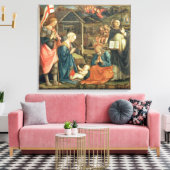 Toile La Nativité avec SS. Michael et Dominic, 1470 (t (Insitu(Salon))