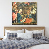 Toile La Nativité avec SS. Michael et Dominic, 1470 (t (Insitu(Chambre))