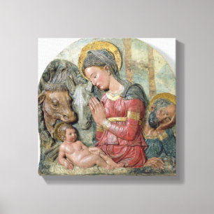 Toile La nativité, c.1460 (terre cuite peinte)