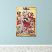 Toile La Nativité, icône russe, 16ème siècle (Insitu (Plancher de Bois))