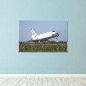 Toile La navette spatiale Atlantis touche à la piste 3 (Insitu (Plancher de Bois))