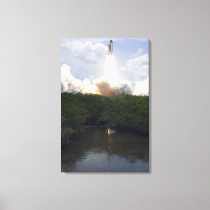 Toile La navette spatiale l'Atlantide enlève 14